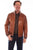 Scully Mens Cognac Leather Luxurious Western Jacket