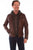 Scully Mens Brown Leather Sporty Hooded Jacket