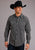 Stetson Mens Black 100% Cotton Diamond Geo L/S Shirt