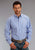 Stetson Mens Periwinkle 100% Cotton Candy Stripe BD L/S Shirt