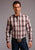 Stetson Mens Red 100% Cotton Sandy Ombre BD L/S 1 Pkt Shirt