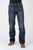 Stetson Mens Blue 100% Cotton Modern Pieced Back Jeans
