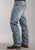 Mens Stetson Blue Cotton Blend Medium Wash Straight Leg Relaxed Jeans