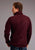 Stetson Mens Wine Polyester Bonded Rugged Sweater