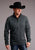 Stetson Mens Grey Polyester Bonded 1/4 Button Sweater