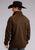 Stetson Mens Brown Polyester Bonded Pullover Jacket