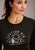 Stetson Womens Black Cotton Blend Cactus & Sunset L/S T-Shirt