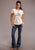 Stetson Womens White 100% Cotton USA Western Wear S/S T-Shirt