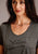 Stetson Womens Grey Polyester Logo Script S/S Arrow T-Shirt