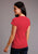Stetson Womens Red Cotton Blend Desert Night S/S T-Shirt