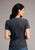 Stetson Womens Dark Grey Cotton Blend Sunset USA S/S T-Shirt