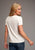 Stetson Womens Heather Cream Cotton Blend Horse Rider S/S T-Shirt