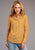 Stetson Womens Yellow 100% Cotton Aztec Schiffli L/S Shirt