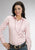 Stetson Womens Pink Cotton Blend End on End Classic Blouse Top Shirt L/S