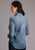 Stetson Womens Blue 100% Cotton Boyfriend Fit L/S Denim Shirt
