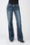 Stetson Womens Blue Cotton Blend 214 Deco Stitch Jeans
