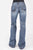 Stetson Womens Blue Cotton Blend Heavy Thread Jeans