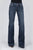 Stetson Womens Blue Cotton Blend 214 Reverse Check Deco Jeans