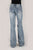 Stetson Womens Blue Cotton Blend 214 Trouser Raw Edge Jeans