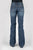 Stetson Womens Blue Cotton Blend 214 Trouser Middle Seam Jeans
