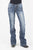 Stetson Womens Blue Cotton Blend Bleached XV Deco 816 Fit Jeans