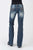 Stetson Womens Blue Cotton Blend 816 Plain Back Jeans