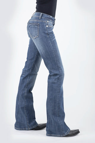 Stetson Womens Blue Cotton Blend 816 Half Circle Jeans