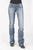 Stetson 818 Womens Blue Cotton Blend Raw Unfinished Jeans