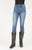 Stetson Womens Blue Cotton Blend 902 High Waist Jeans