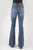 Stetson Womens Blue Cotton Blend 921 High Waist Light Wash Jeans