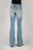 Stetson Womens Blue Cotton Blend 921 High Waist Flare Jeans