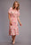 Stetson Womens Pink Viscose Beach Ride S/S Dress