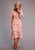 Stetson Womens Pink Viscose Beach Ride S/S Dress