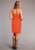 Stetson Womens Red 100% Cotton Spaghetti Strap S/L Dress