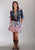 Stetson Womens Multi-Color 100% Cotton Patchwork Plaid Flare Skirt