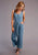 Stetson Womens Blue Denim Tank-Style S/L Jumper