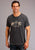 Stetson Mens Heather Grey Cotton Blend Logo Sketch S/S T-Shirt