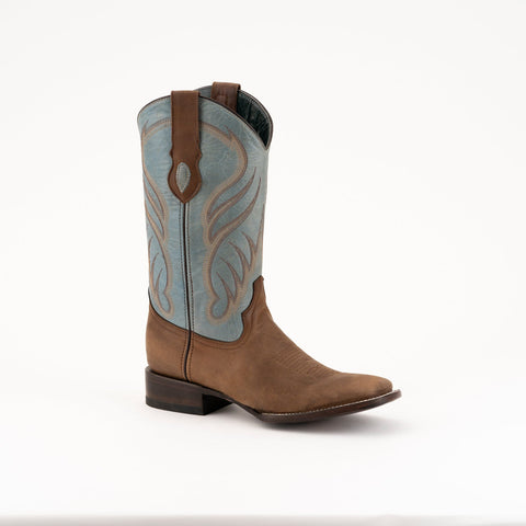 Ferrini Mens Brown Leather Jackson S-Toe Cowboy Boots