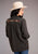 Stetson Womens Dark Charcoal Denim Button Front Jacket