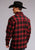 Stetson Quilted Mens Red/Black Polyester Ombre Jacket
