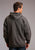 Stetson Mens Charcoal Grey Cotton Blend Bison Hoodie