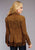 Stetson Womens Brown Leather Lamb Suede Fringe Jacket