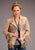 Stetson Womens Tan Leather Iconic Fringe Jacket