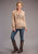Stetson Womens Tan Leather Iconic Fringe Jacket