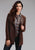 Stetson Long Lamb Ladies Brown Suede Leather Jacket