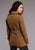 Stetson Trench Womens Tan Leather Thick Suede Jacket