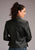 Stetson Womens Black Lamb Leather Smooth Collared Jacket
