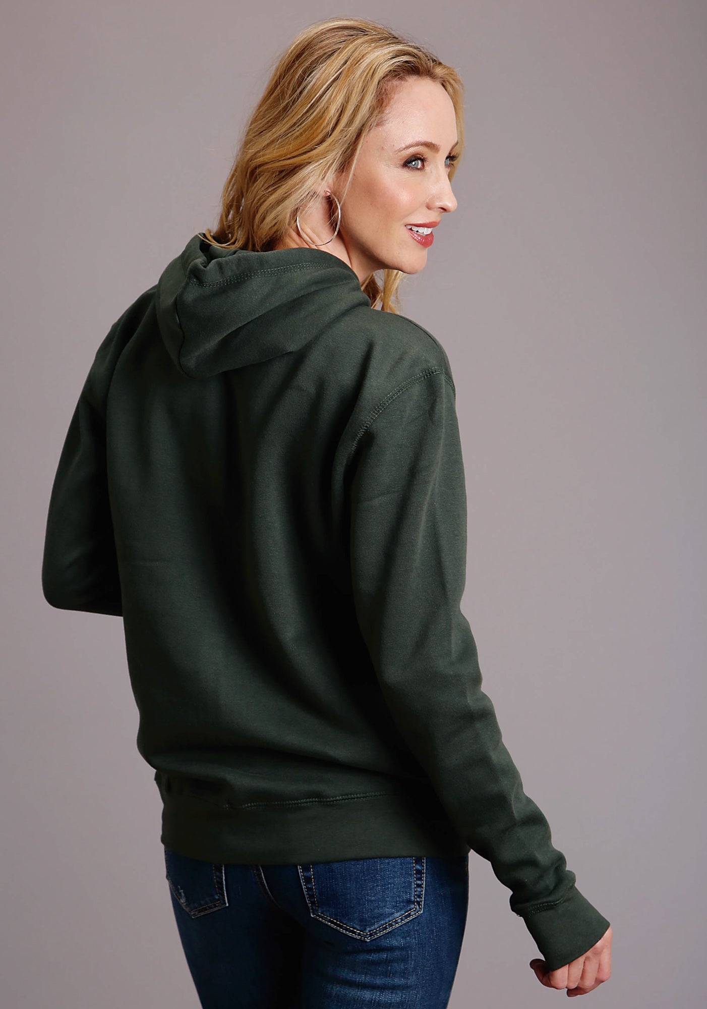 Stetson Womens Hunter Green Cotton Blend Original Hoodie The Western Company