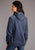 Stetson Womens Heather Navy Cotton Blend American Spirit Hoodie