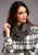 Stetson Womens Heathered Grey Rayon Sweater Scarf